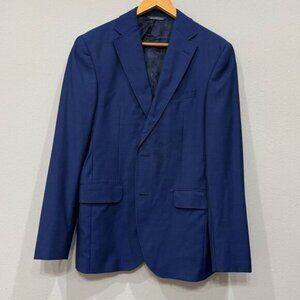 Ted Baker London Sports Coat 40R Blue Partial Lining Wool‎